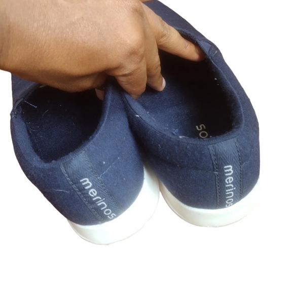 Merinos Men's Slip-Ons Navy/White Size 9 - Picture 4 of 16